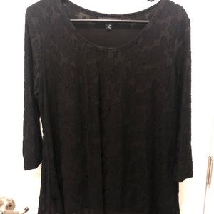Black Vera Wang Lace Top